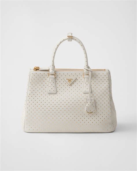 prada pink studded bag|prada white galleria studded bag.